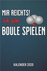 Mir reicht's - Boule Kalender 2020