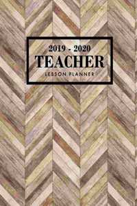 Teacher Lesson Planner 2019-2020: Teacher Planner for Academic Year July 2019 - June 2020, 7 Subject Weekly Lesson Planner + Monthly Calendar View, Comes with Goals Section + Notes, 