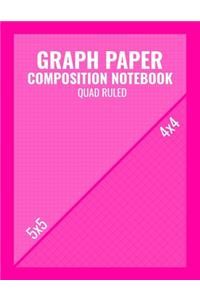 Graph Paper Composition Notebook Quad Ruled