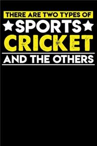 There are two types of sports Cricket and the others: 100 page 6 x 9 Daily journal to jot down your ideas and notes