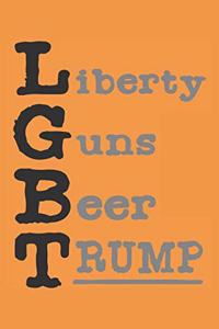 Liberty Guns Beer Trump