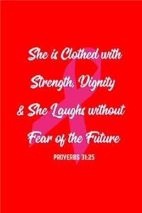 She is Clothed with Strength, Dignity & She Laughs without Fear of the Future PROVERBS 31