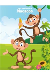 Livro para Colorir de Macacos 1
