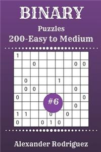 Binary Puzzles - 200 Easy to Medium 9x9 vol. 6
