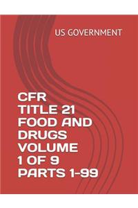 Cfr Title 21 Volume 1 of 9 Parts 1-99