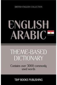 Theme-based dictionary British English-Egyptian Arabic - 3000 words