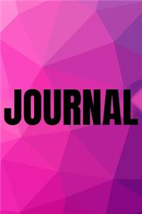 Polygonal Abstract Geometric Background Lined Writing Journal Vol. 35