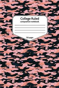 College Ruled Composition Notebook 120 Pages