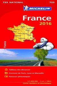 France - Reversible  National Map 723