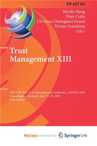 Trust Management XIII