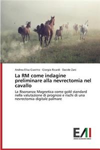 RM come indagine preliminare alla nevrectomia nel cavallo