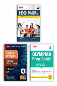 MTG International English Olympiad (IEO) Workbook, Prep-Guide & Previous Years Papers with Self Test Paper Class 4 - SOF Olympiad Books For 2023-24 Exam (Set of 3 Books)