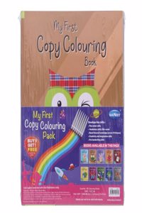 Navneet My First Copy Colouring Pack- Set of 10 books- Themes- Alphabet, Numbers 1 to 10, Birds, Baby Animals, Pet Animals, Wild Animals, Sea Animals, Fruits, Vegetables and Vehicles- 150+ pages