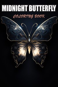 Midnight Butterfly Coloring Book