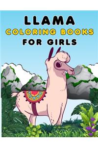 llama coloring books for girls