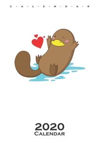 platypus in love Calendar 2020