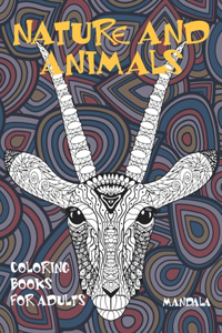 Mandala Coloring Books for Adults Nature and Animals