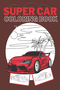 Super Car Coloring Book