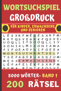 wortsuchspiel großdruck 200 Rätsel-5000 Wörter
