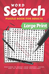 Word Search For Adults Large Print