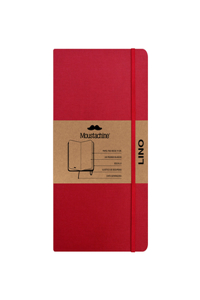 Moustachine Classic Linen Medium Classic Red Blank Hardcover