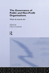 Governance of Public and Non-Profit Organizations