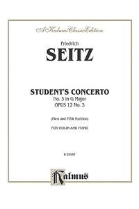 SEITZ STUDENTS CONCERTO NO3 VLNPNO