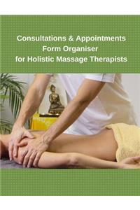 Consultations & Appointments Form Organiser For Holistic Massage Therapists