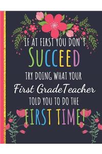 Try Doing What Your First Grade Teacher Told You To Do The First Time
