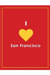 I Love San Francisco Notebook