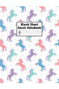 Blank Sheet Music Notebook