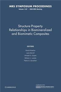 Structure-Property Relationships in Biomineralized and Biomimetic Composites: Volume 1187