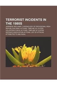 Terrorist Incidents in the 1980s