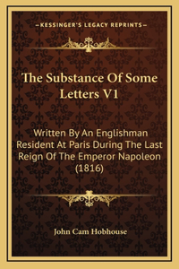The Substance of Some Letters V1