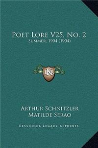 Poet Lore V25, No. 2
