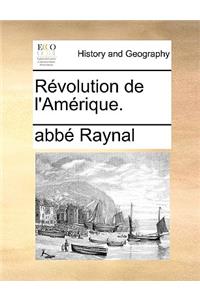 Rvolution de L'Amrique.