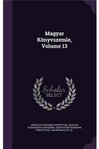 Magyar Könyvszemle, Volume 13