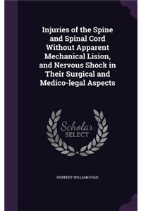 Injuries of the Spine and Spinal Cord Without Apparent Mechanical Lision, and Nervous Shock in Their Surgical and Medico-legal Aspects