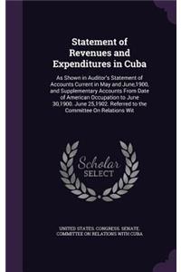 Statement of Revenues and Expenditures in Cuba