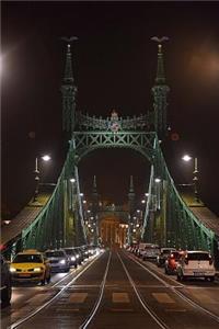 Mind Blowing Midnight Budapest Bridge 150 page lined journal