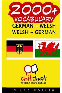 2000+ German - Welsh Welsh - German Vocabulary