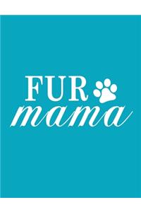 Fur Mama Notebook (Paperback, Blue Cover)