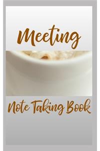 Meeting Note Taking Book