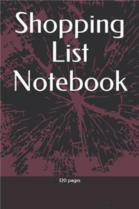 Shopping List Notebook
