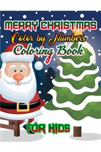 Merry Christmas Color by Numbers Coloring Book for Kids