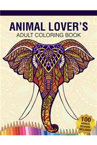 Animal Lover's Adult Coloring Book