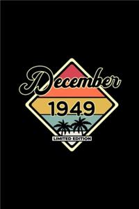 Vintage December 70 Year 1949 70th Birthday Gift