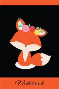 Notebook & Journal Fox: Gifts for Fox Lovers - Wide Ruled Lined Paper - Writing Book for Adults Who Like Animals - Cute Baby Fox