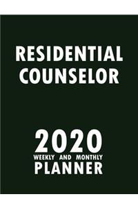 Residential Counselor 2020 Weekly and Monthly Planner