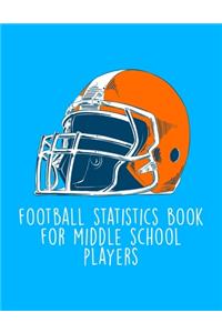 Football Statistics Book For Middle School Players